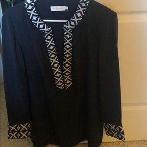 Tory Burch Navy Blue Tunic